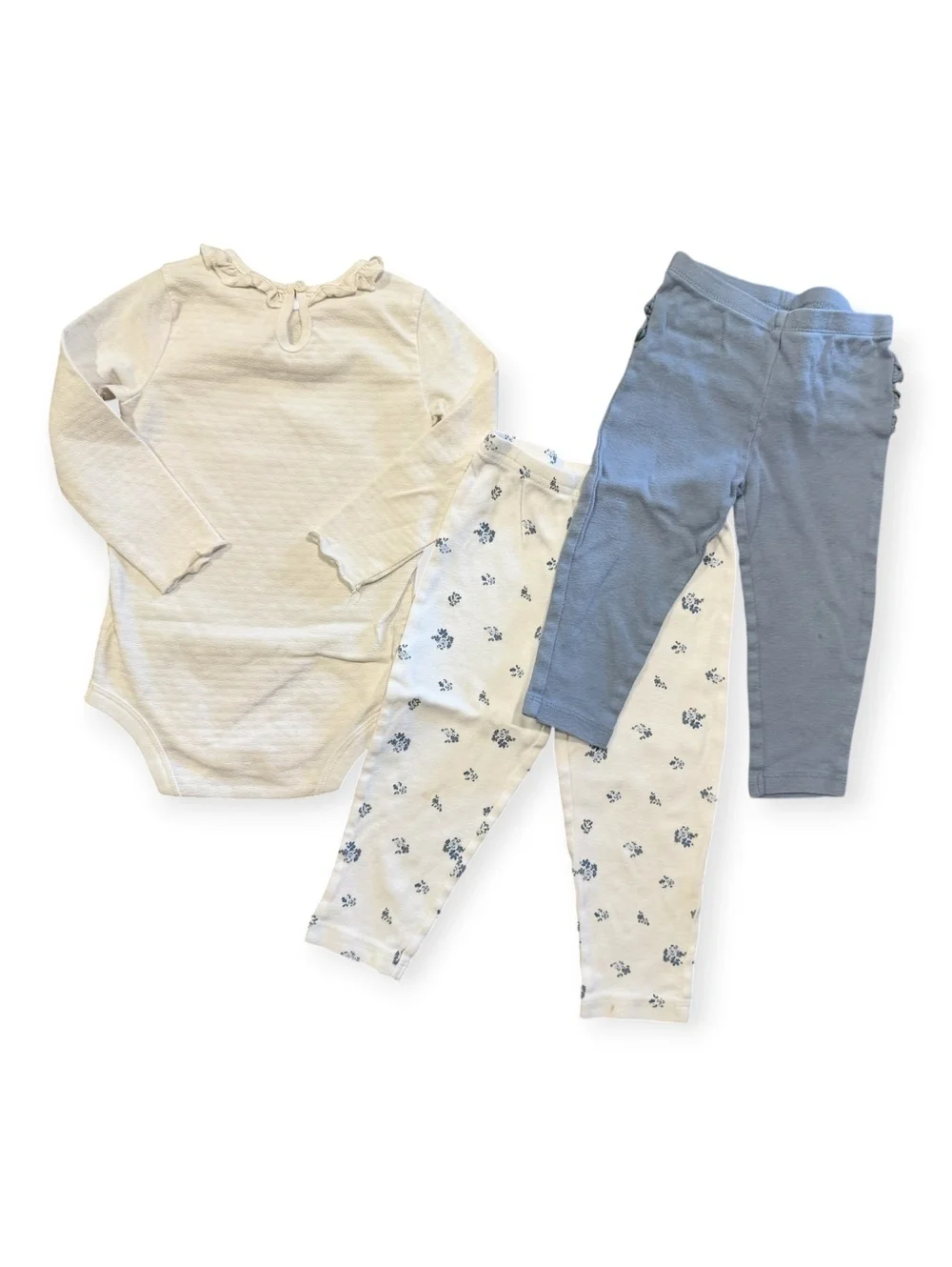 Garanimals & Carter's Baby Girls 18M Set LongSleeve Bodysuit & 2 Leggings